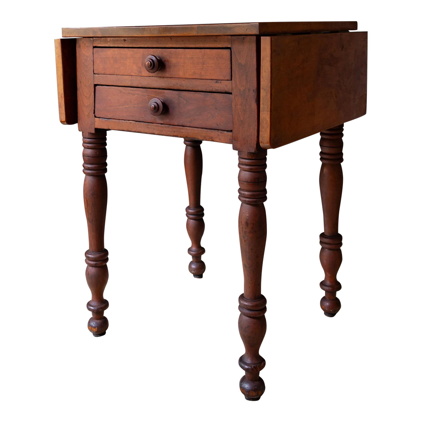 19th Century American Pembroke Table | Drop Leaf Two Drawer (1 of 12)
