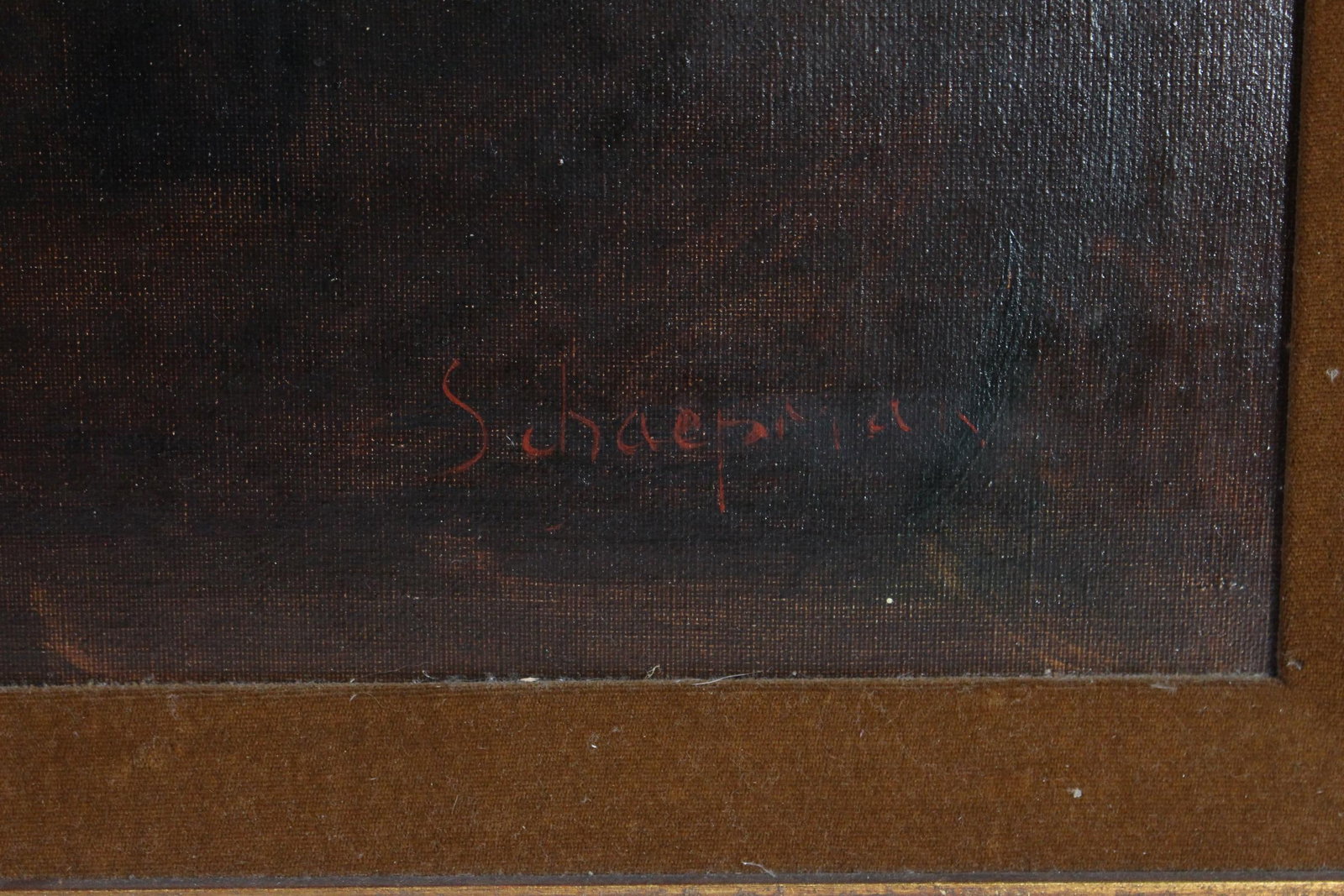 Vintage Dutch Oil Painting "Old Man" Signed by Franz Schoorman - 3
