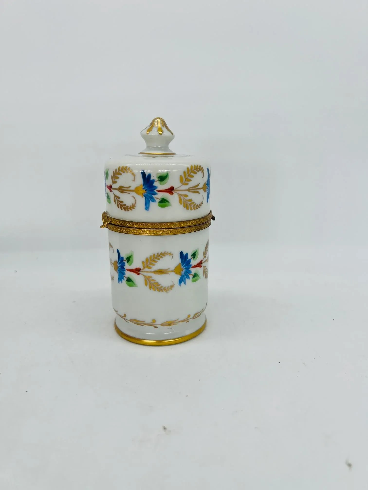 Vintage Le Tallec Enamel Decorated & Gilt Porcelain Box Circa 1966 - 2