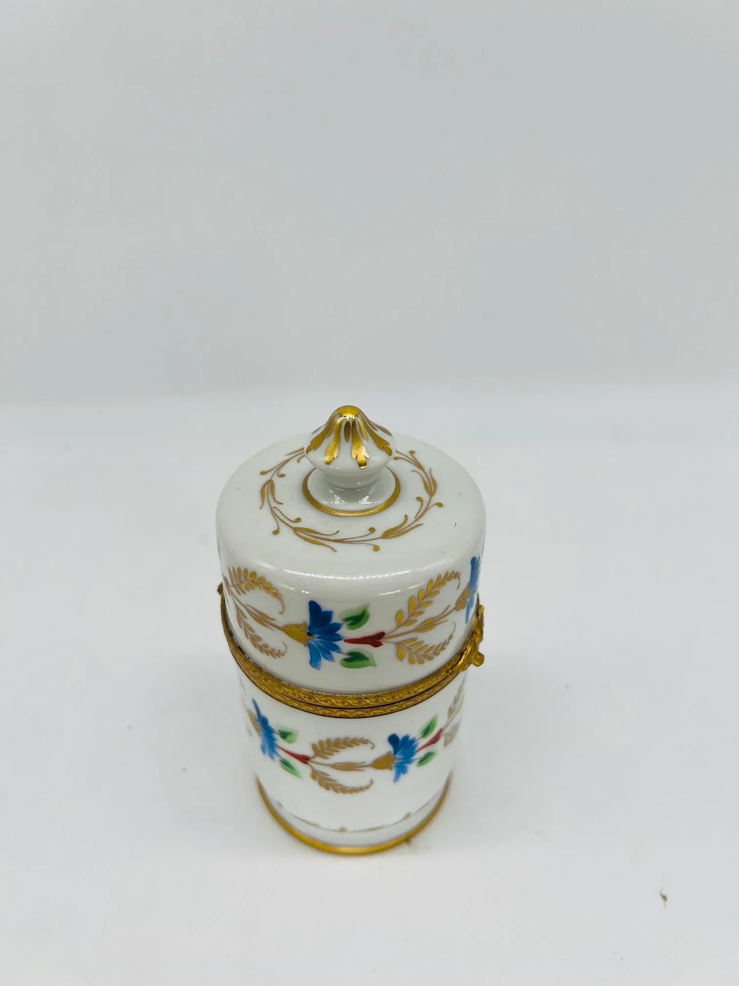 Vintage Le Tallec Enamel Decorated & Gilt Porcelain Box Circa 1966 - 3