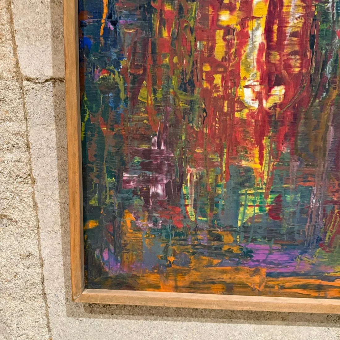 1960s Mexican Modernism Vibrant Oil Painting Abstract Original Art - 11