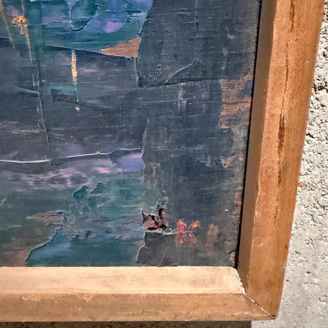 1960s Mexican Modernism Vibrant Oil Painting Abstract Original Art - 8