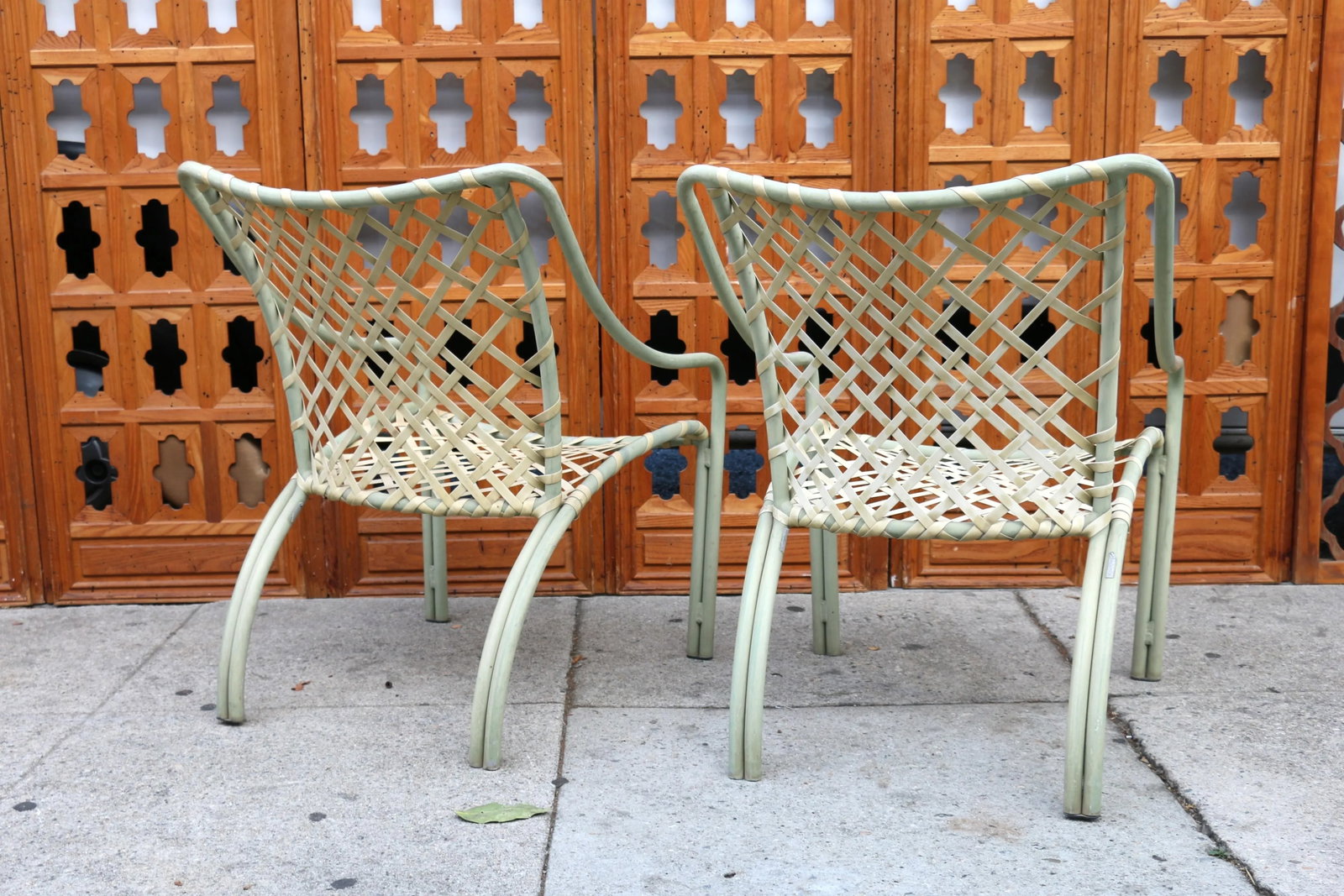 Vintage Set of Four Tamiami Patio Lounge Chairs With Two Ottomans by Brown Jordan - 8
