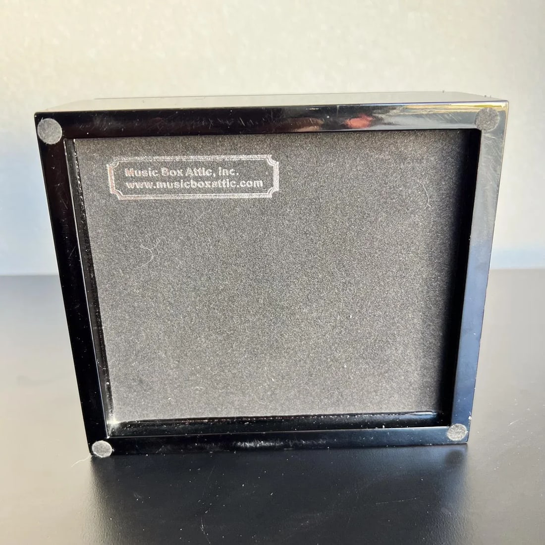 Modern Jewelry Music Box Gray Gloss Oak Wood - 9