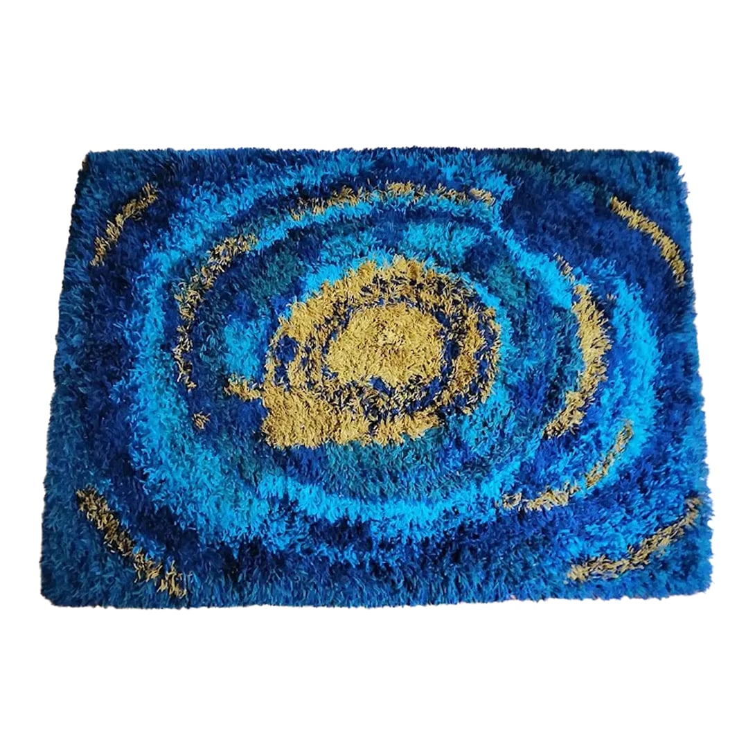 Ege TÃ¦pper Sun Burst Rug, Ege Rya, Late 1960s-Early 1970s (1 of 8)