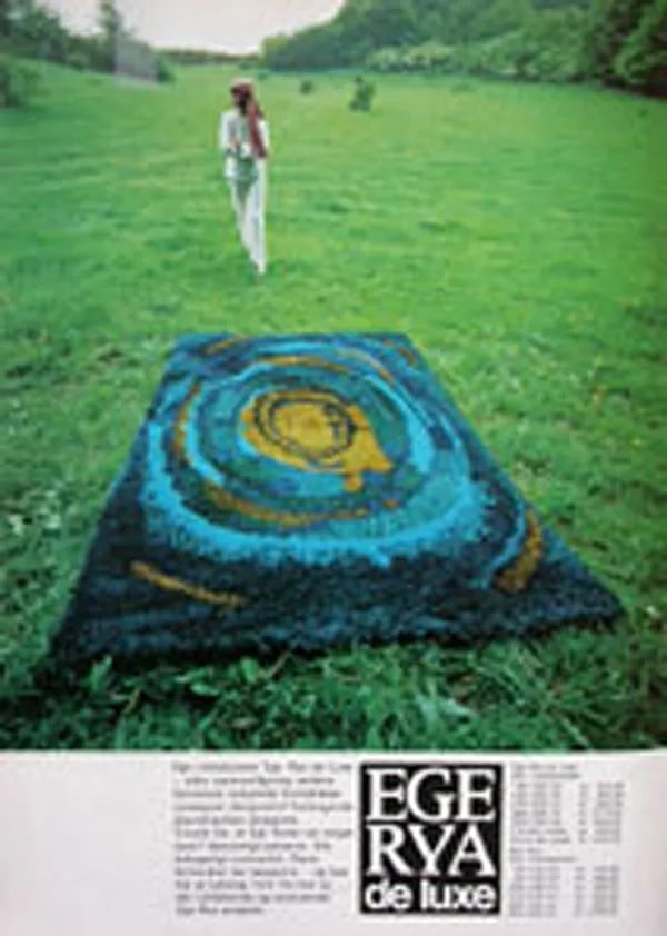 Ege TÃ¦pper Sun Burst Rug, Ege Rya, Late 1960s-Early 1970s - 2