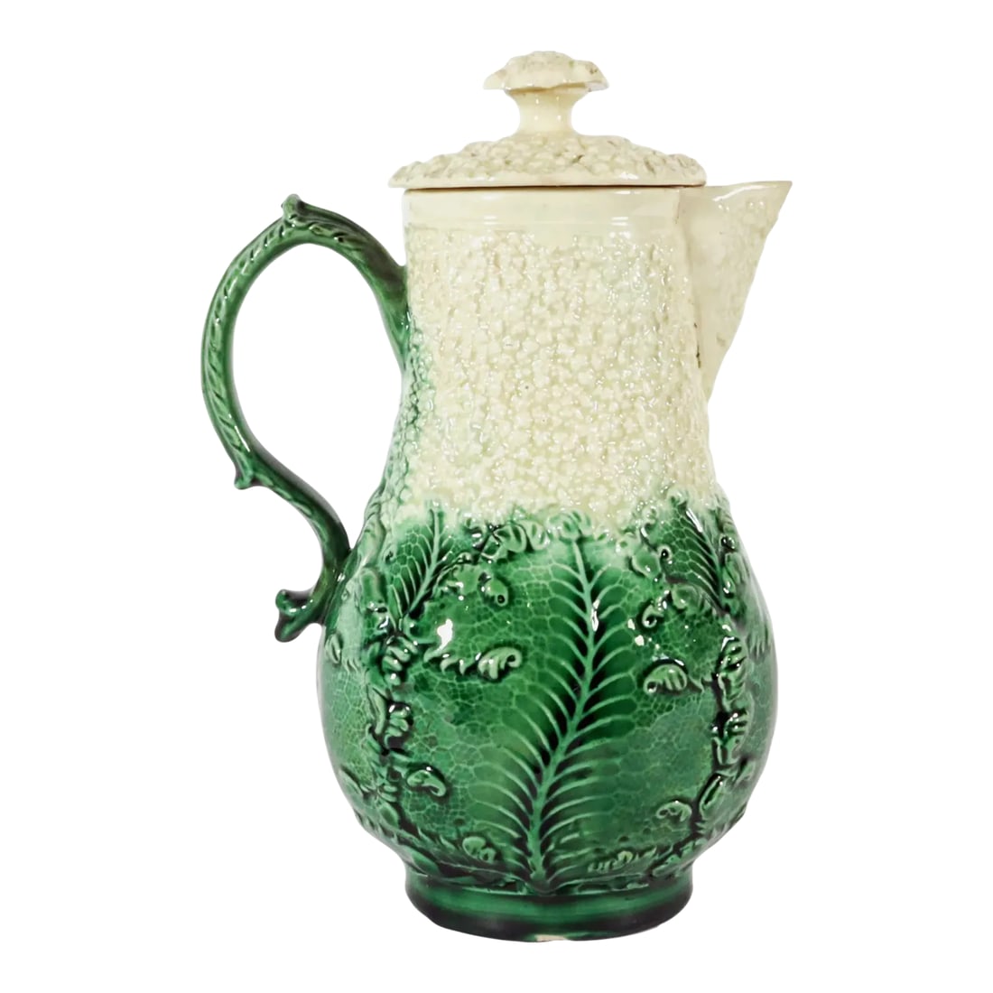 18th Century Staffordshire Creamware Cauliflower Milk Jug and Cover, Probably by William Greatbach/ (1 of 8)