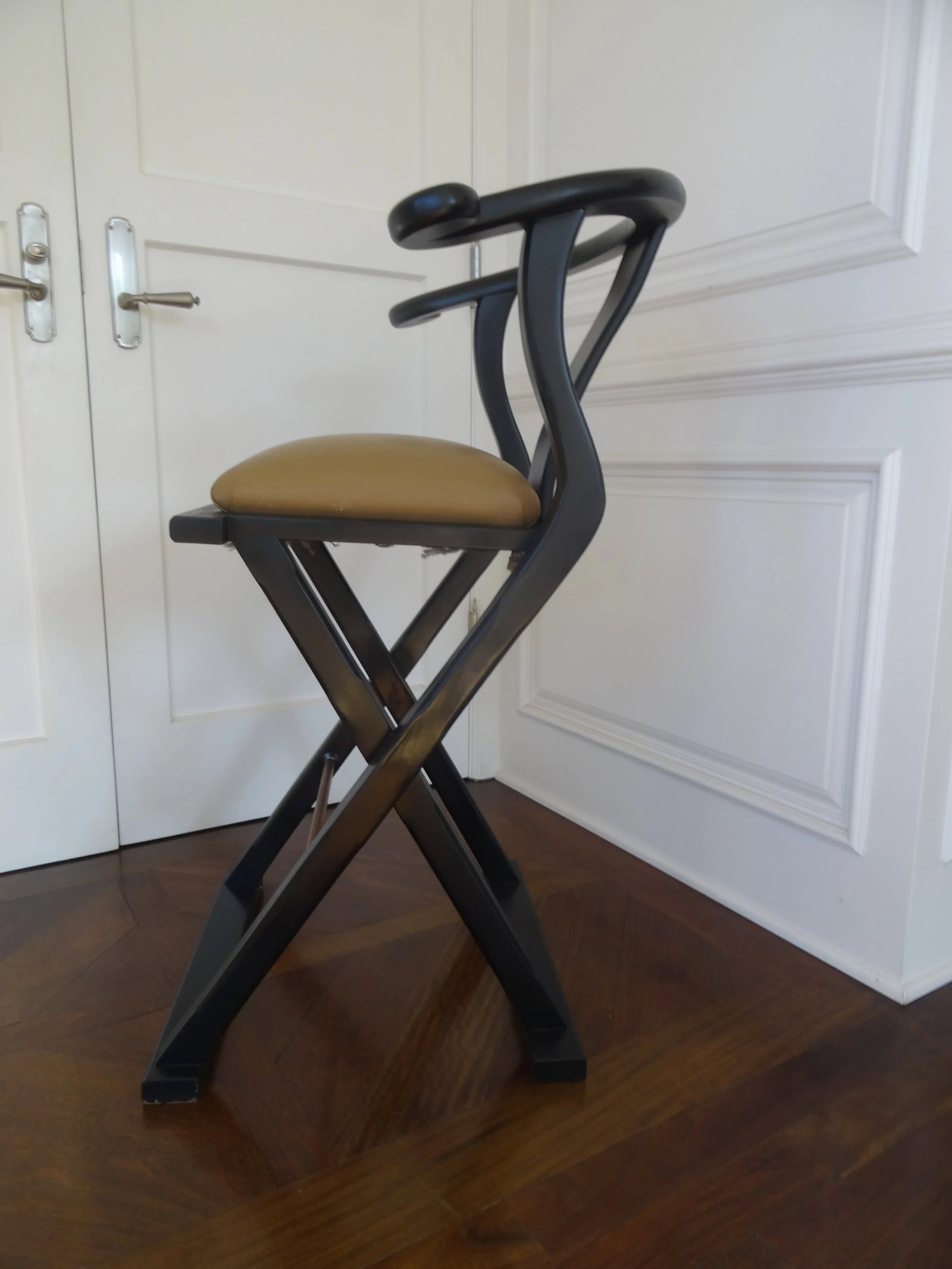 Vintage Asian Inspired Counter or Bar Stool - 2