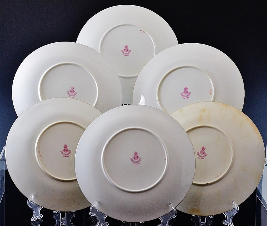 Antique English Minton Porcelain Cabinet Plates of Birds Signed by William Mussil, a Set of Six - 10
