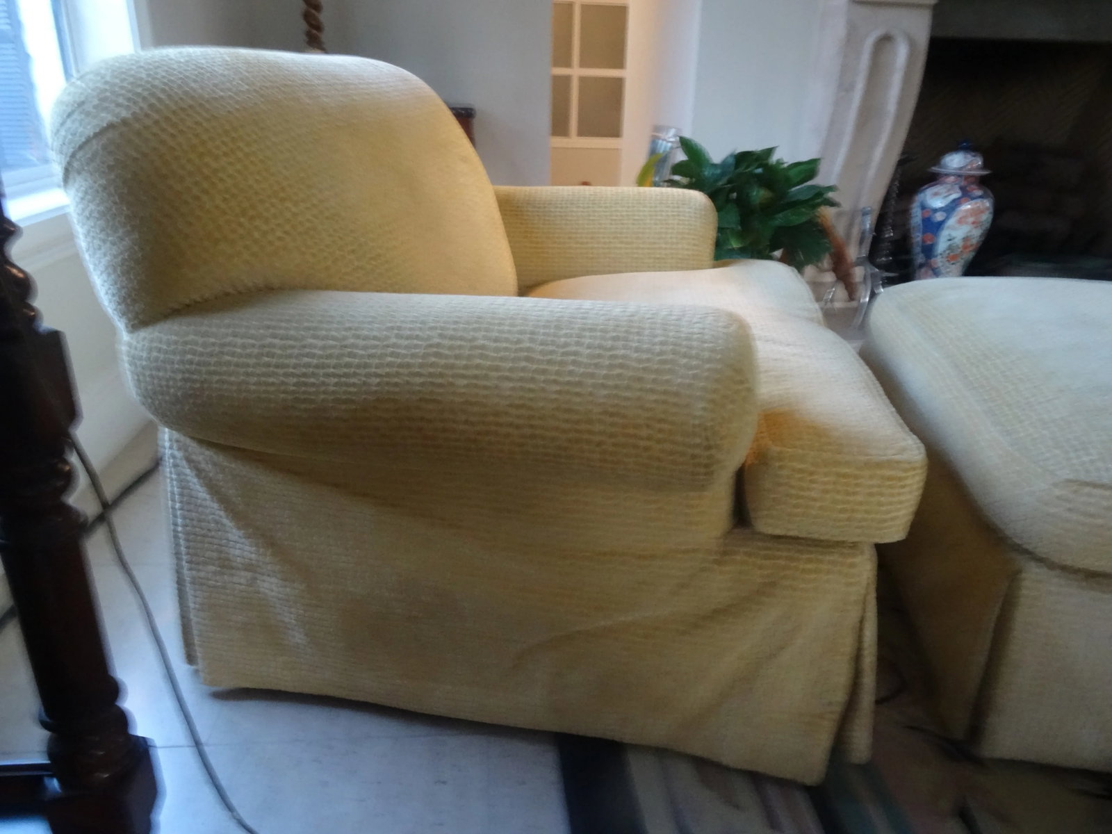 Custom Oversized Club Chair With Matching Ottoman - 3
