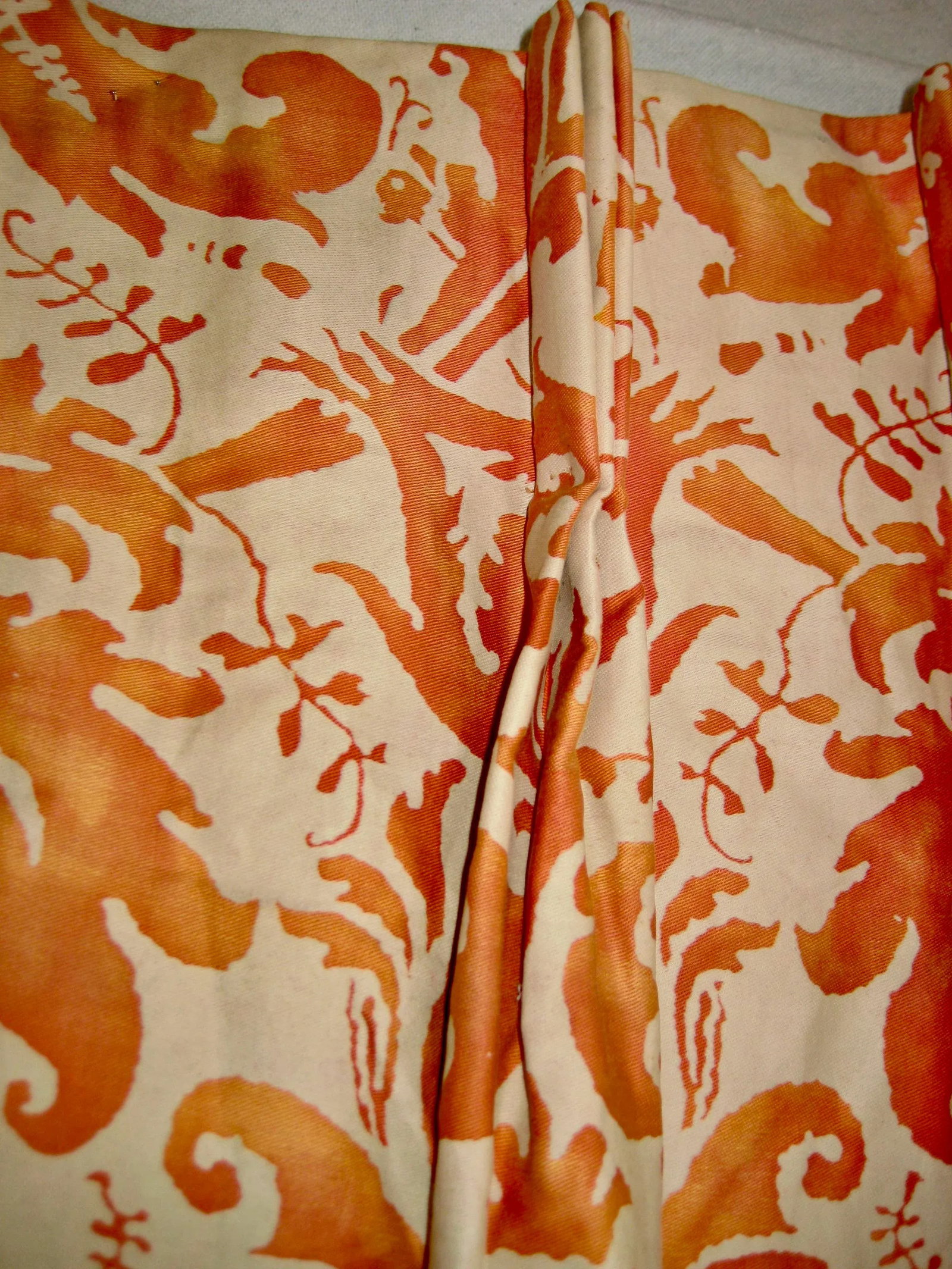 1940s Fortuny Lucrezia Design Pair of Curtains -Drapes - 8