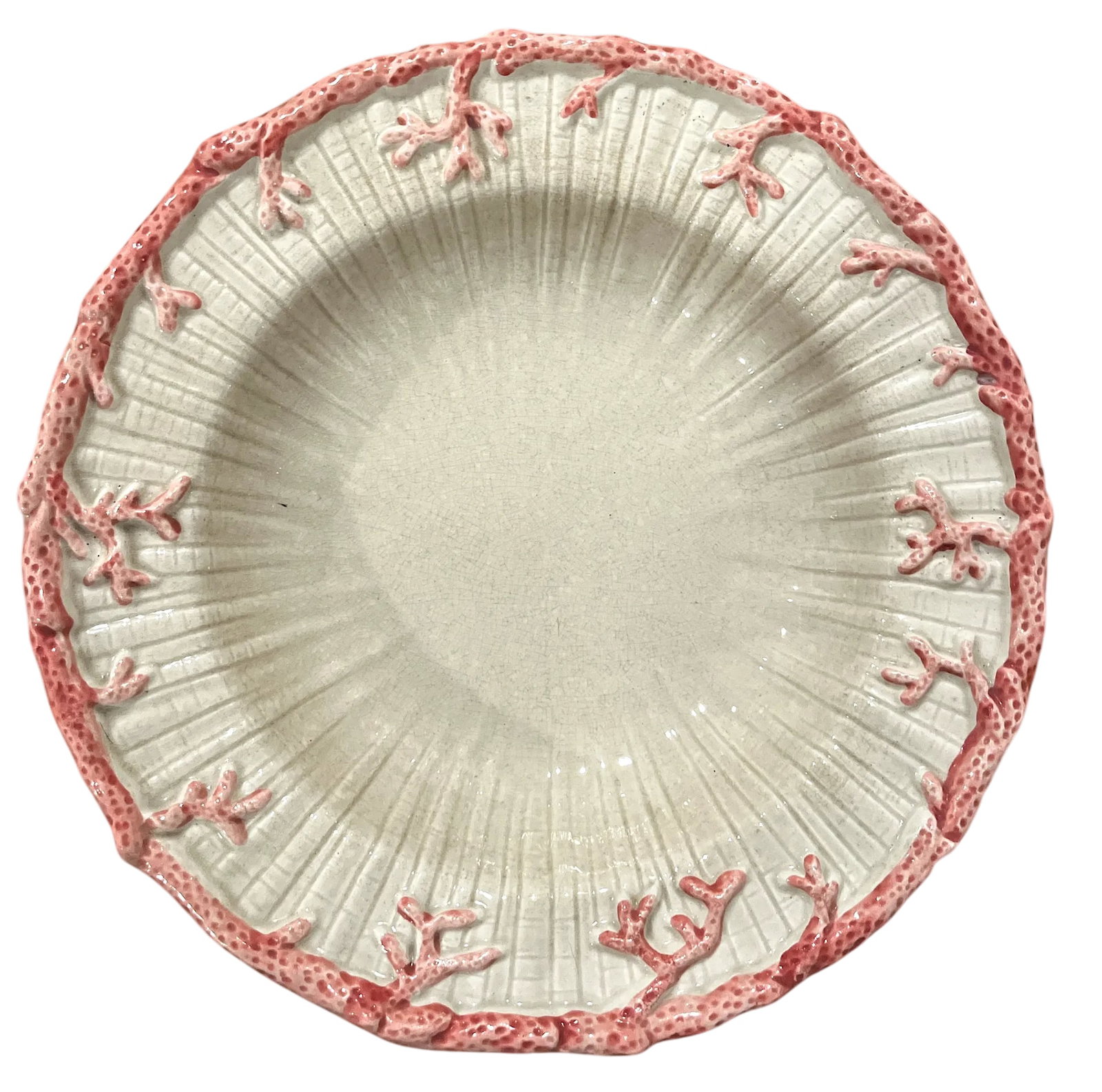 1970s Fitz & Floyd Oceana Nautilus Dinner Plates and Soup Salad Bowls - Set of 4 - 8