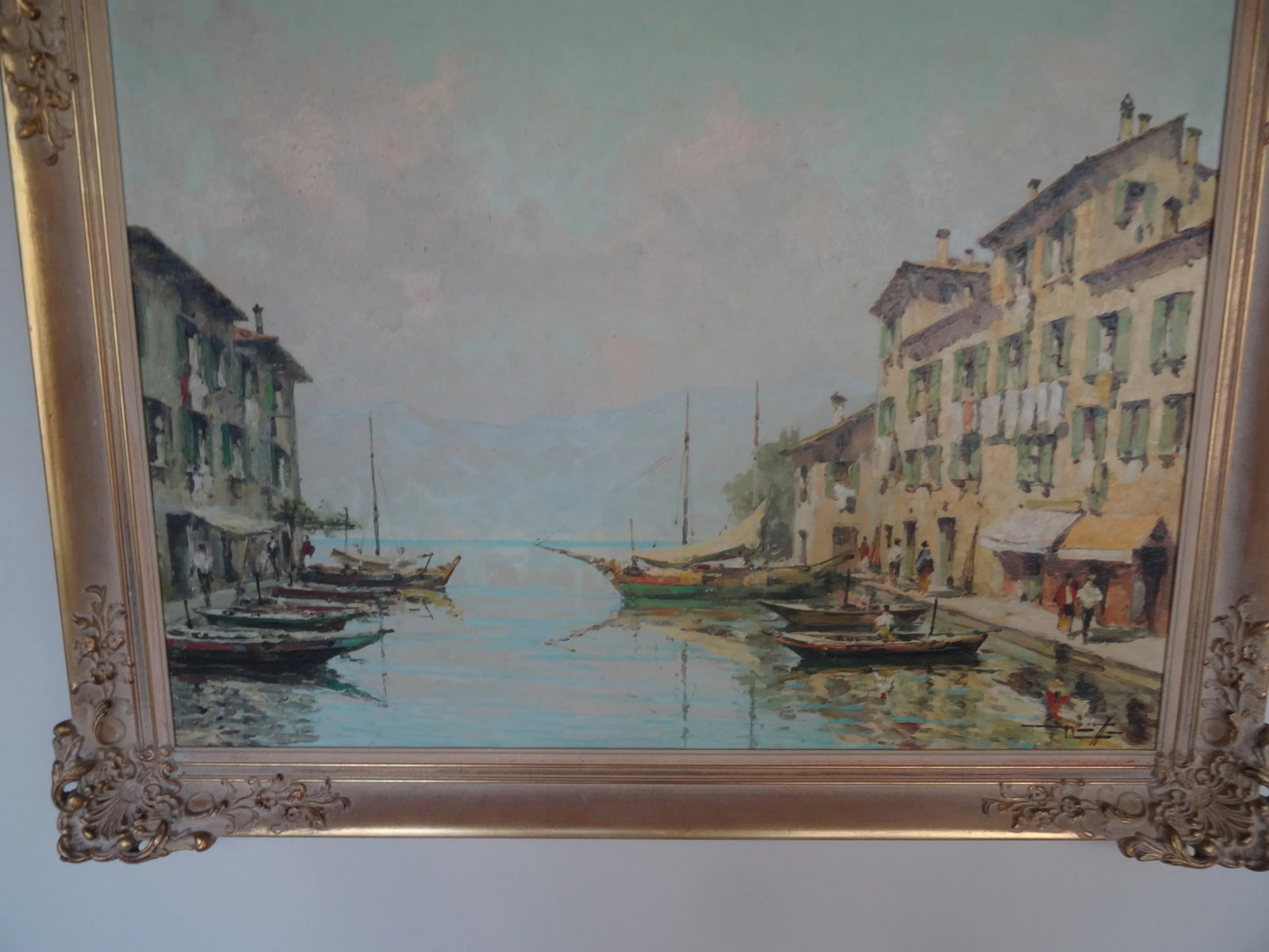 Early 20th Century Italian Canal Scene - 2