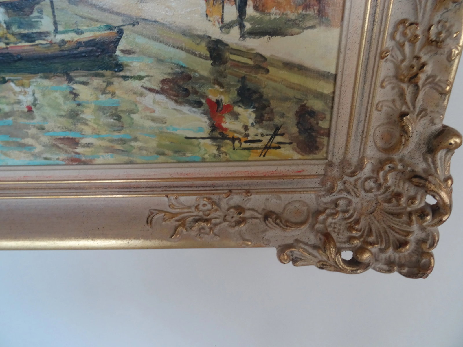 Early 20th Century Italian Canal Scene - 3
