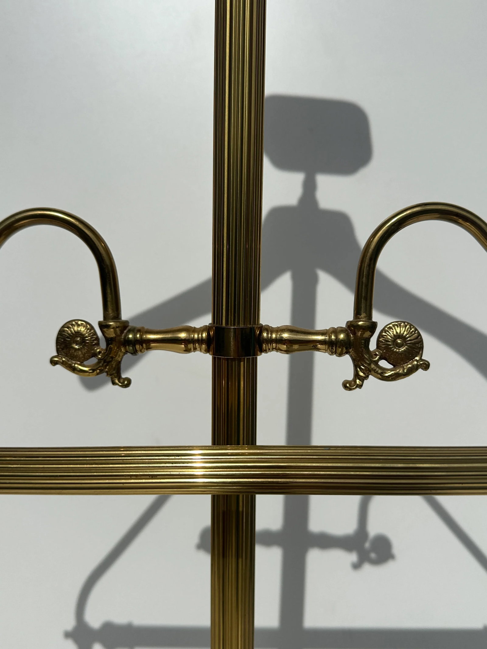 1980s Brass & Wood Gentleman's Valet - 11