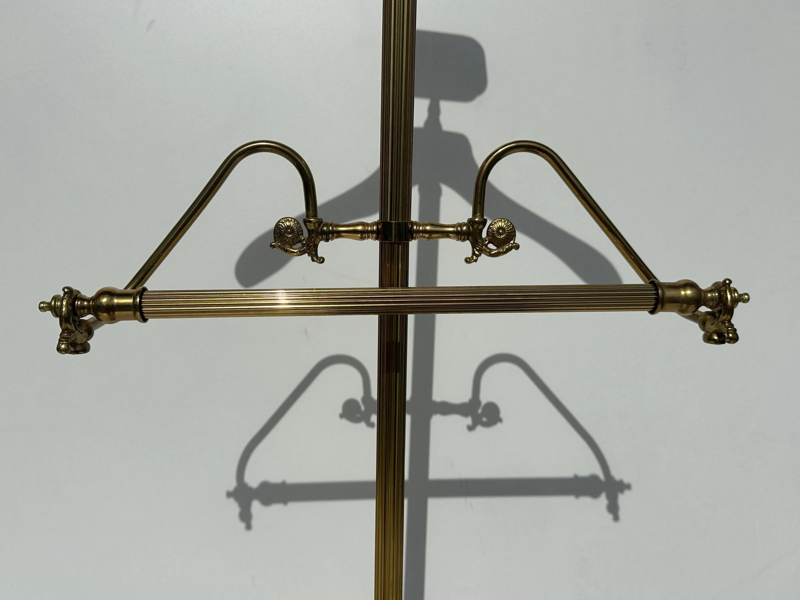 1980s Brass & Wood Gentleman's Valet - 4