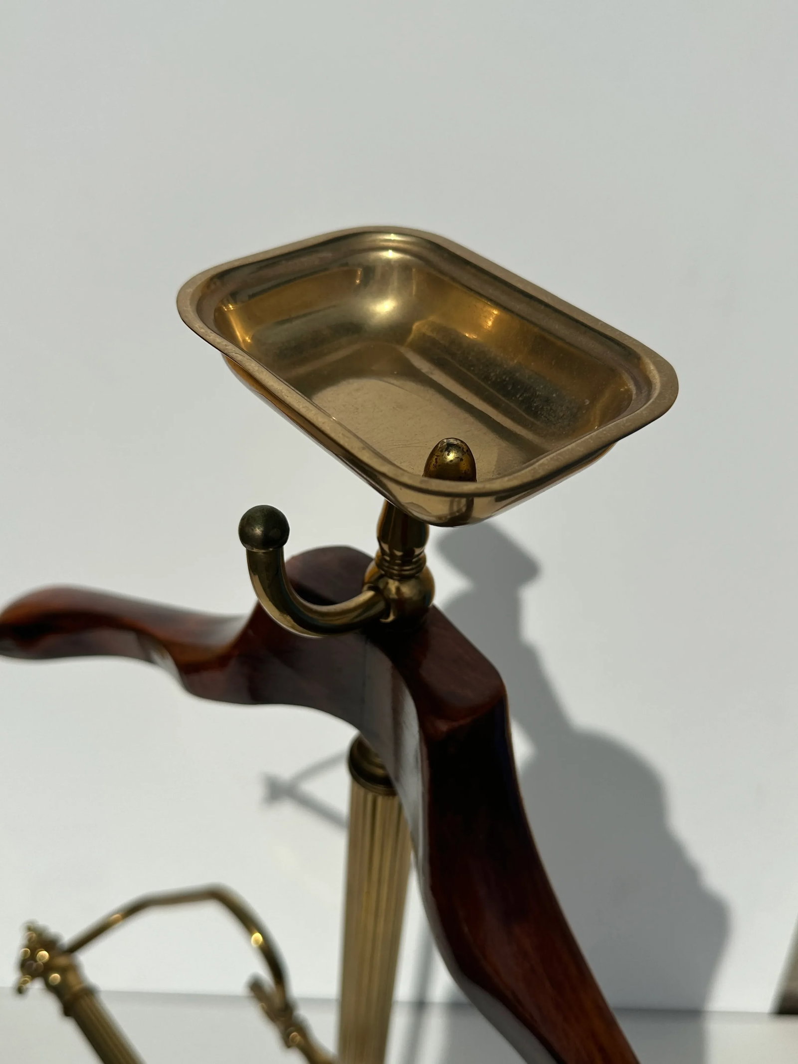 1980s Brass & Wood Gentleman's Valet - 6