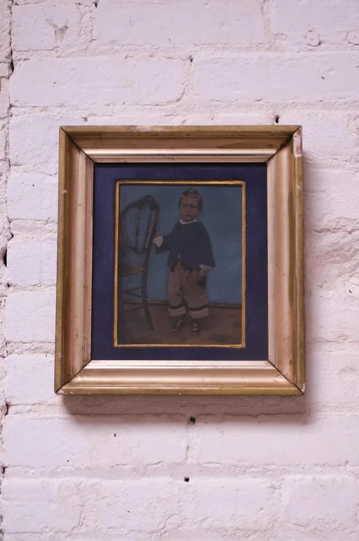 Vintage Tintype With Giltwood Frame - 11