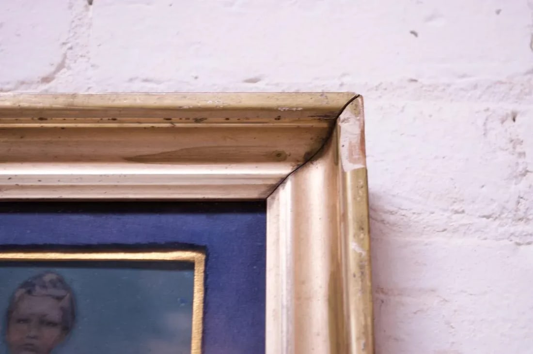 Vintage Tintype With Giltwood Frame - 9