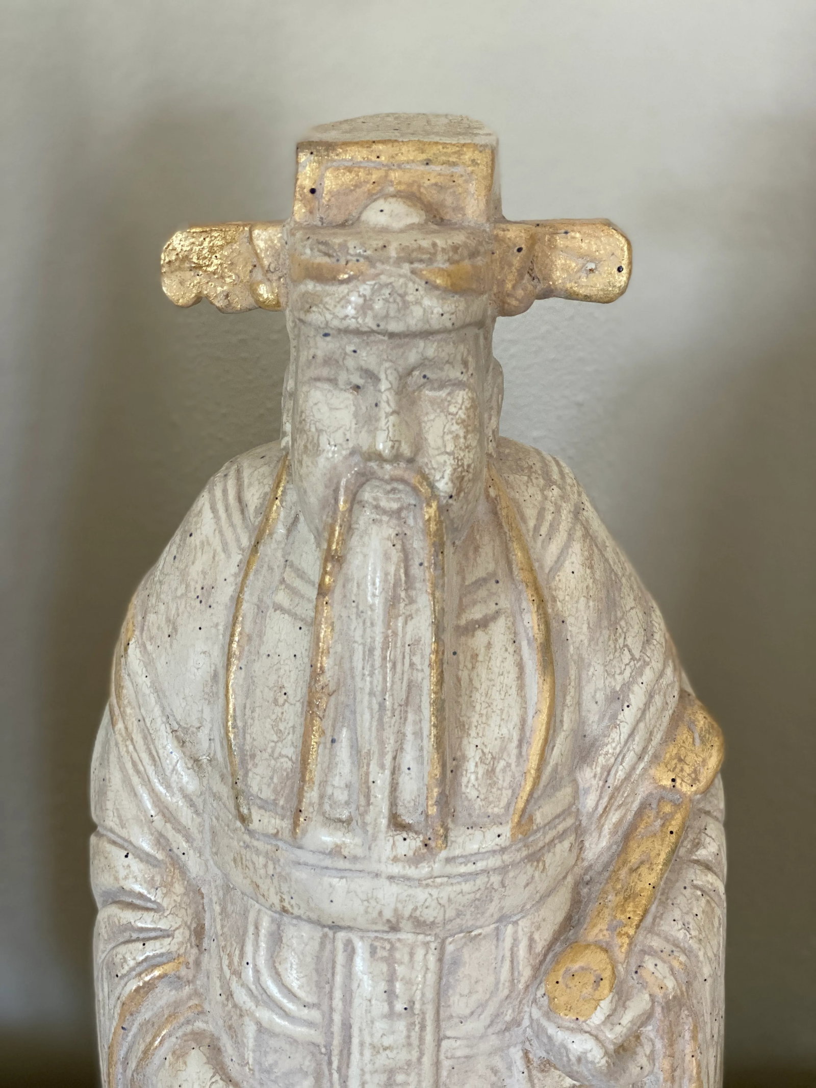 20th Century Chinese Fu Lu Shou Stellar Gods Statues Fulushou - Set of 3 - 3