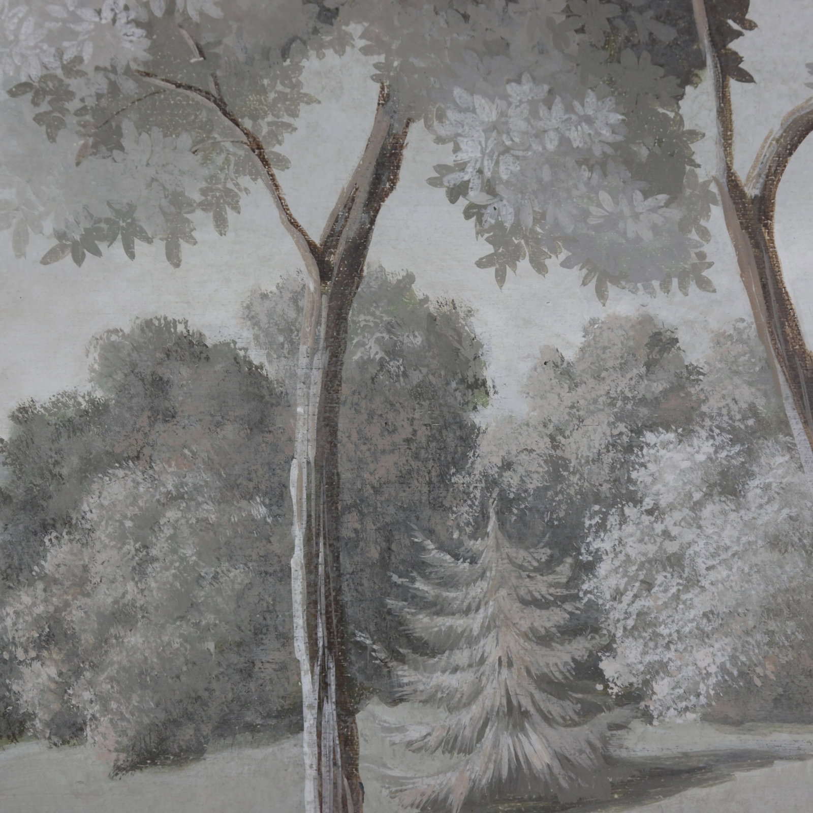 Large Neoclassical Style Landscape Painting – Pastoral Scene With Figures and Estate - 8