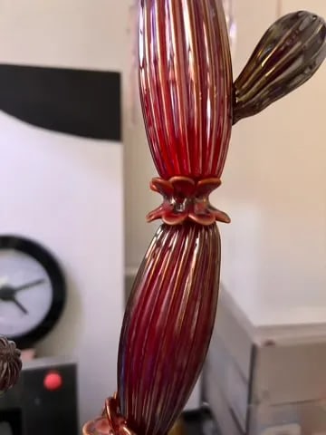 Napoleone Martinuzzi for Venini Red Cactus Succulent Sculpture, Signed, 1929 - 9
