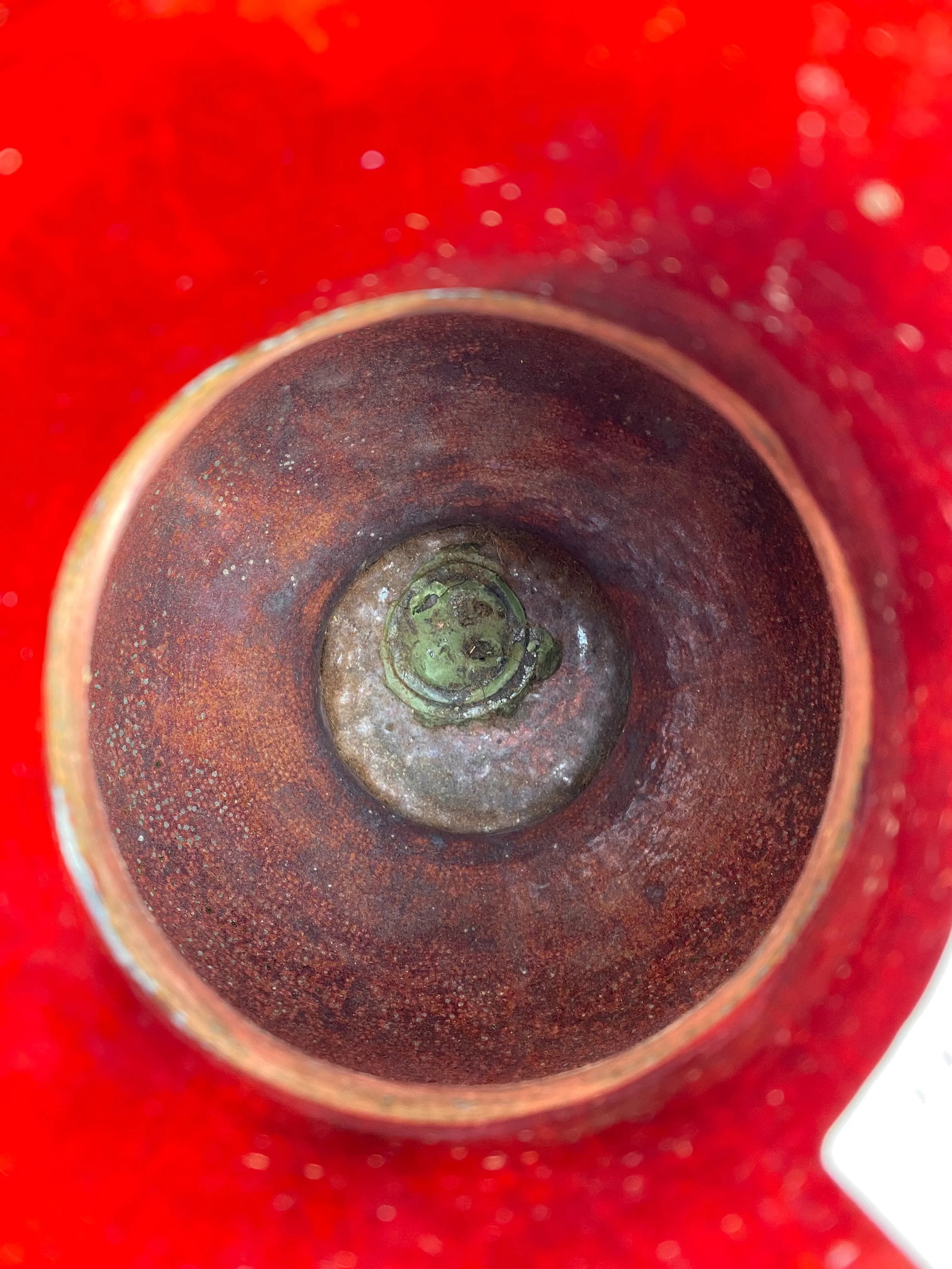 Early 20th Century Red Japanese Cloisonné Vase (Signed) - 9