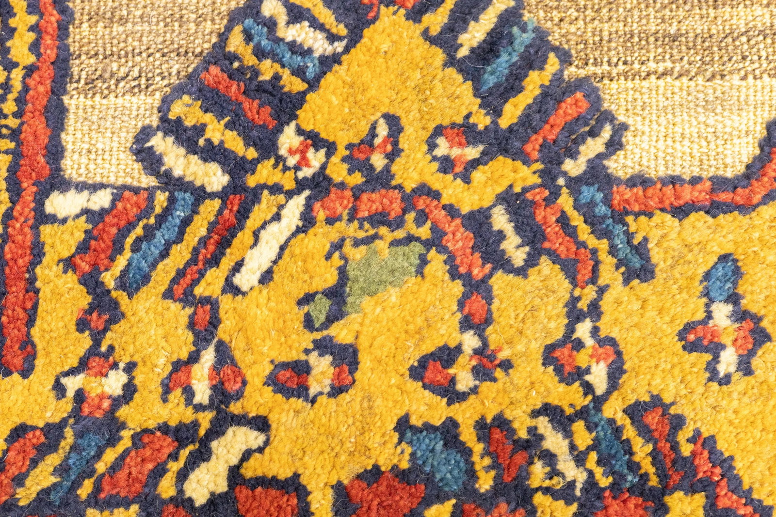 Antique Handwoven Gabbeh Palas Rug Textile Art 2'1" X 2'7" - 5