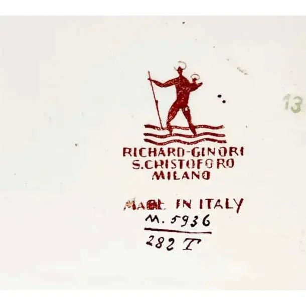 Gio Ponti for Richard Ginori Maritime Vase, Seascape With Boat, Italy, 1930 - 2