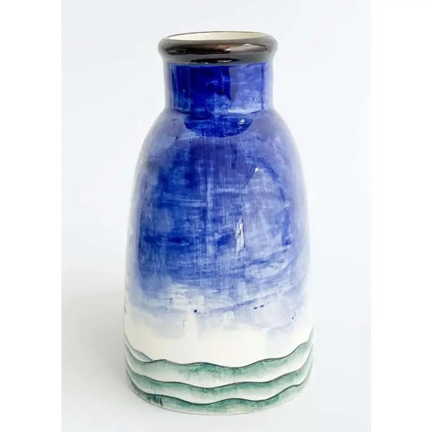 Gio Ponti for Richard Ginori Maritime Vase, Seascape With Boat, Italy, 1930 - 8