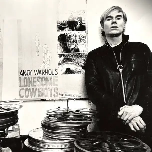 Jack Mitchell, Andy Warhol as Filmmaker, Black and White Photograph, 1968 - 3