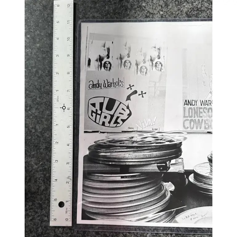 Jack Mitchell, Andy Warhol as Filmmaker, Black and White Photograph, 1968 - 5