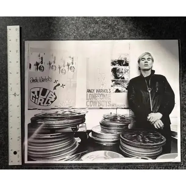 Jack Mitchell, Andy Warhol as Filmmaker, Black and White Photograph, 1968 - 6