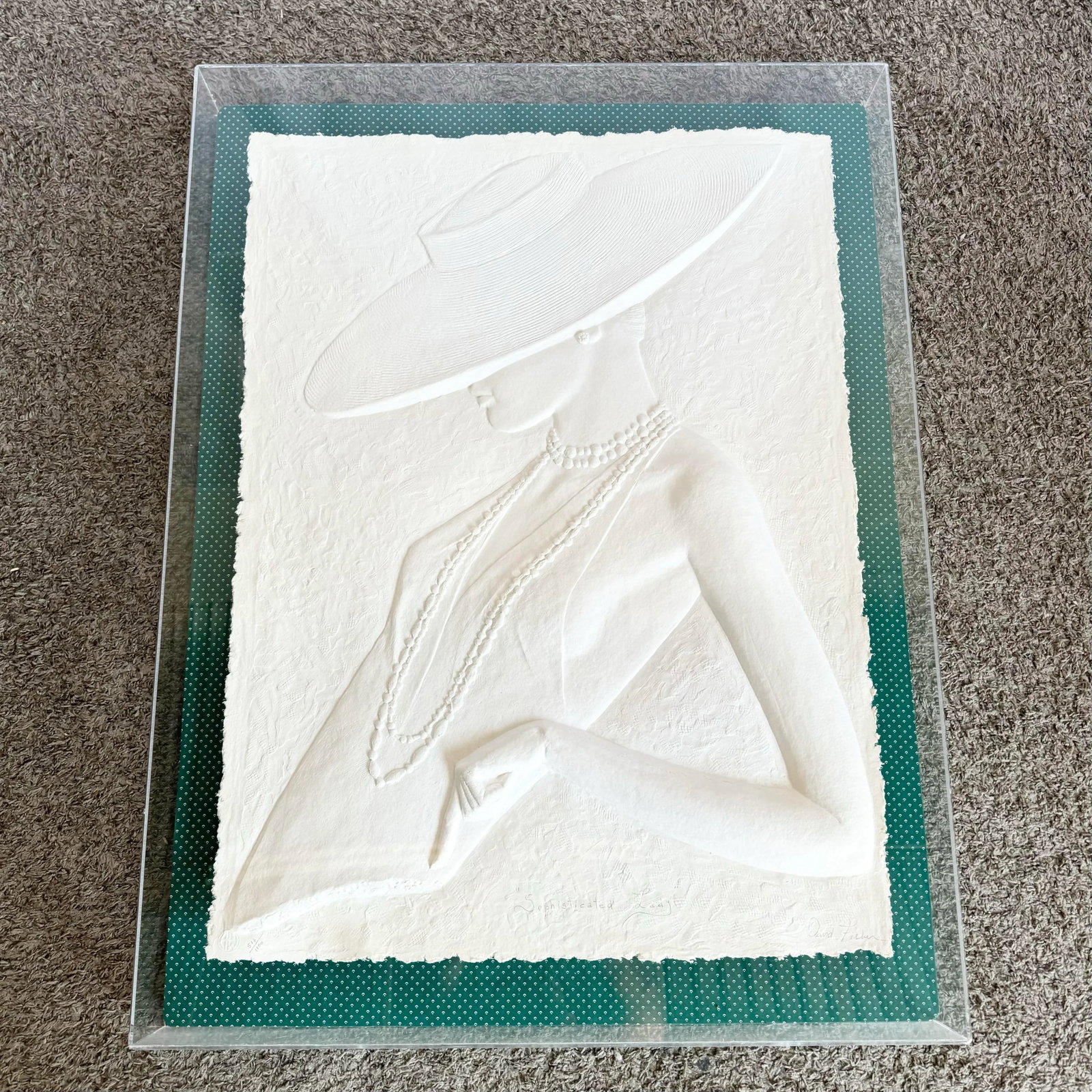 Art Deco Signed Cast Paper "Sophisticated Lady" by David Fisher 516/1000 - 3