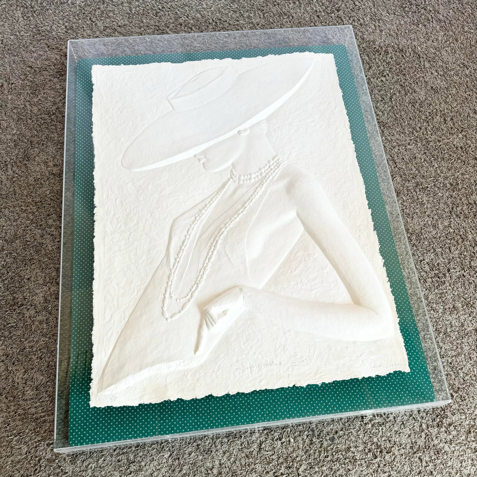 Art Deco Signed Cast Paper "Sophisticated Lady" by David Fisher 516/1000 - 4