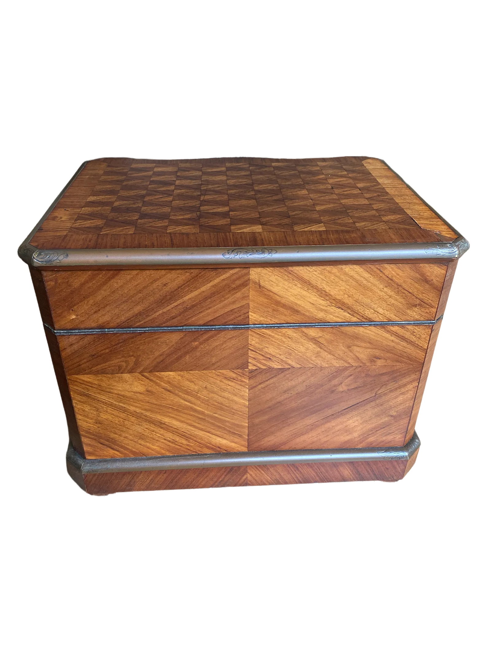 Late 19th Century French Napoleon III Marquetry Tantalus Cellarette Liquor Cabinet With Original Cry - 5