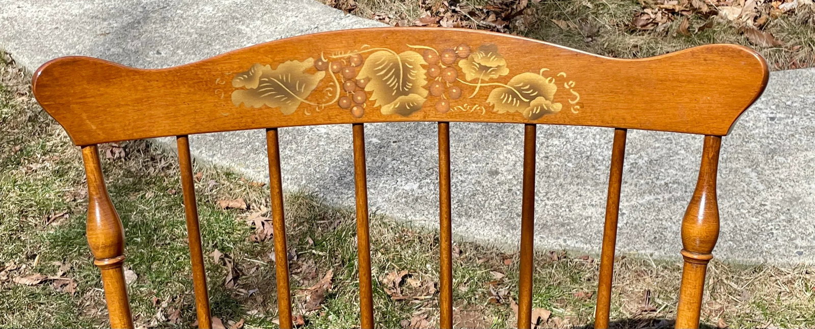 Late 20th Century L. Hitchcock Fan Back Windsor Dining Chairs Set of 6 - 7