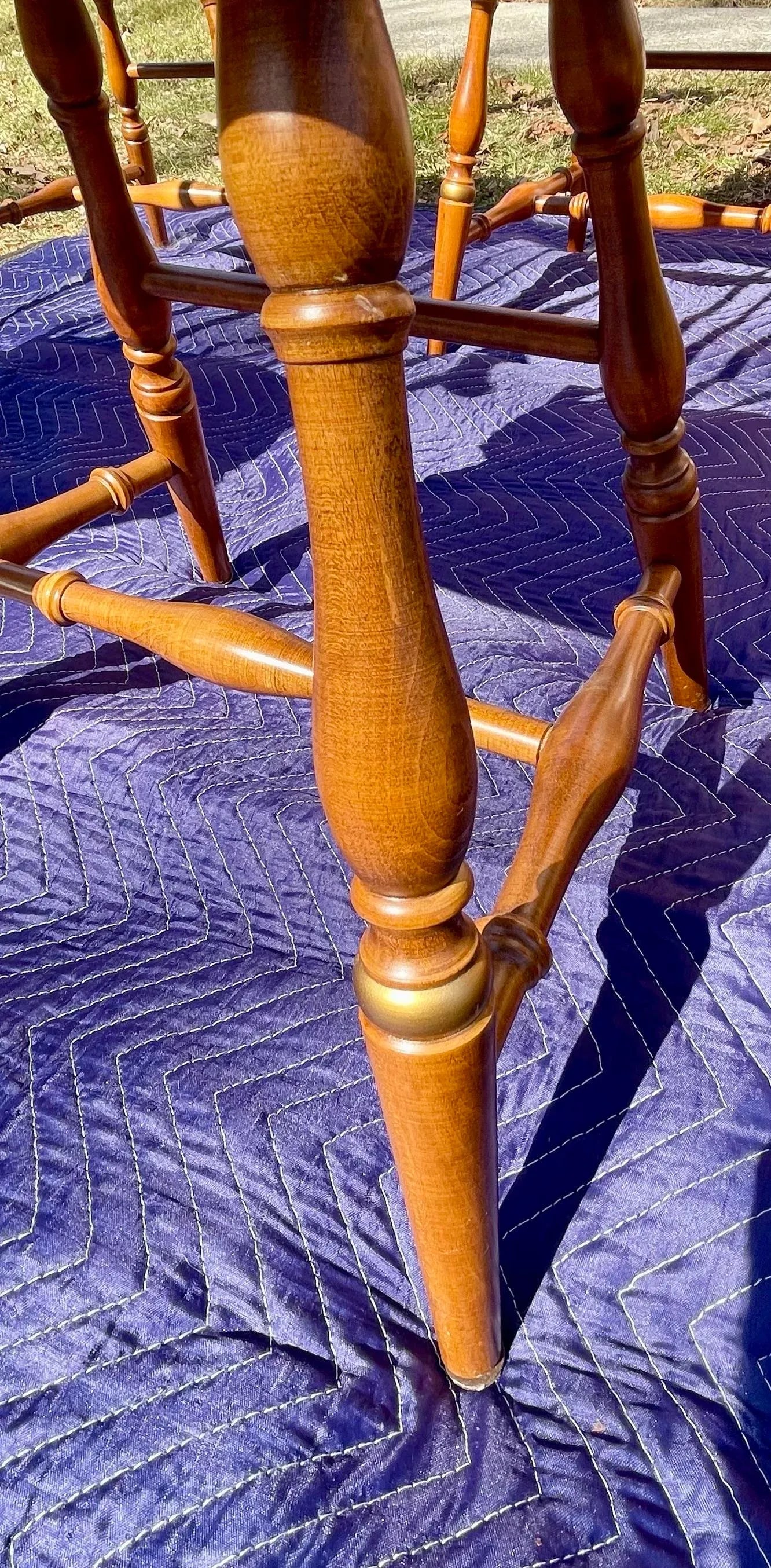 Late 20th Century L. Hitchcock Fan Back Windsor Dining Chairs Set of 6 - 9