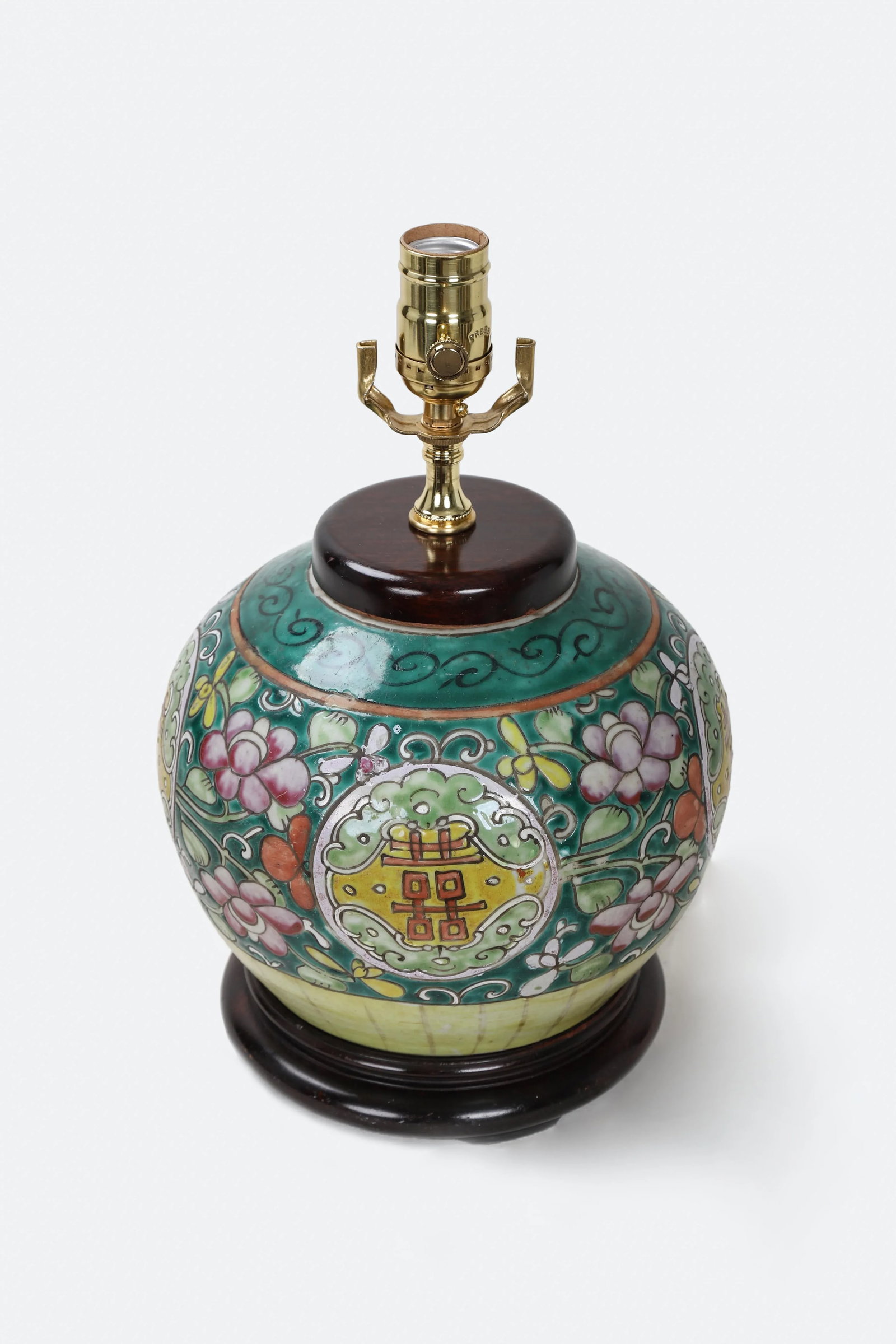 19th Century Antique Asian Porcelain Lamp - 10