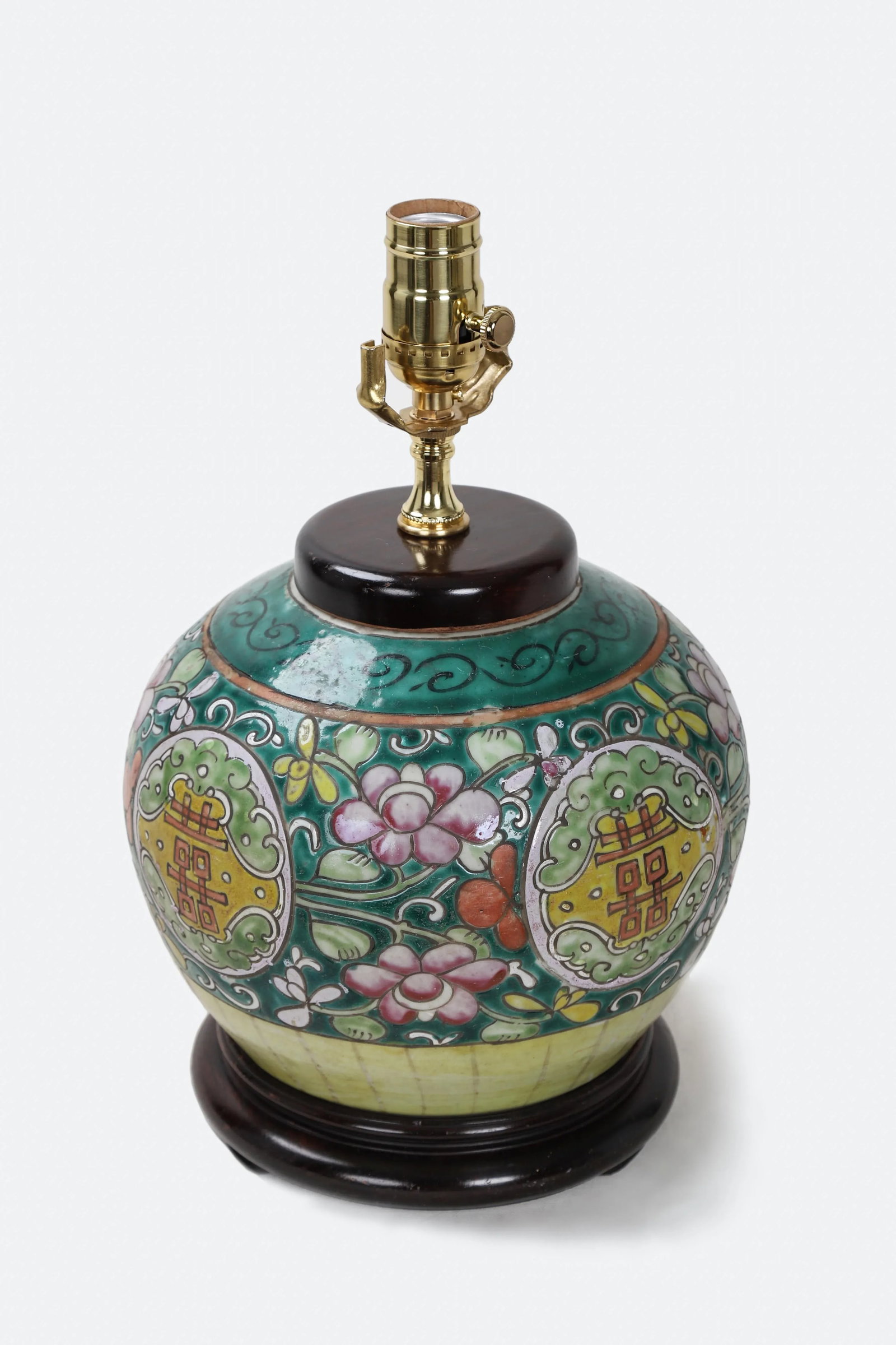 19th Century Antique Asian Porcelain Lamp - 3