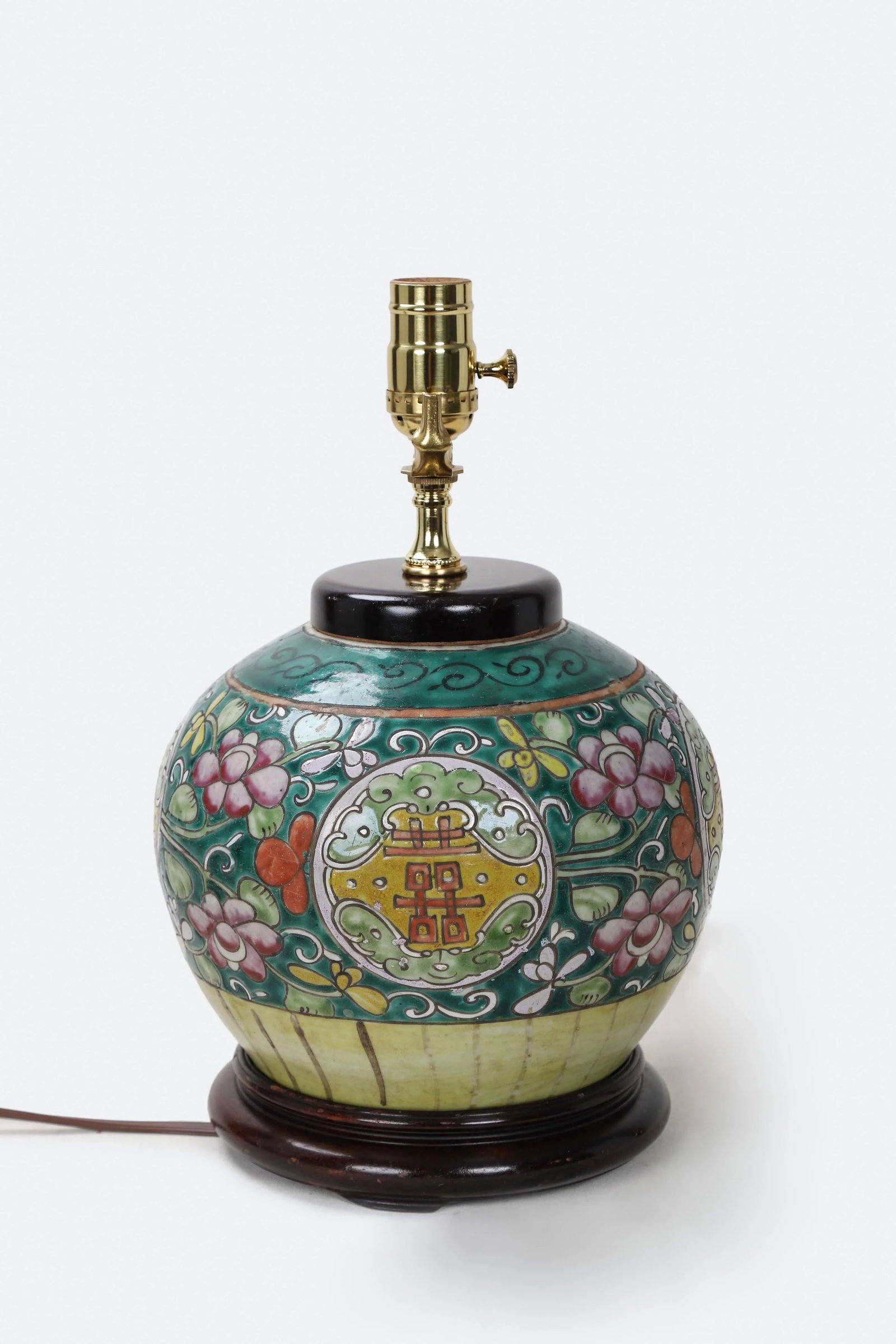 19th Century Antique Asian Porcelain Lamp - 4