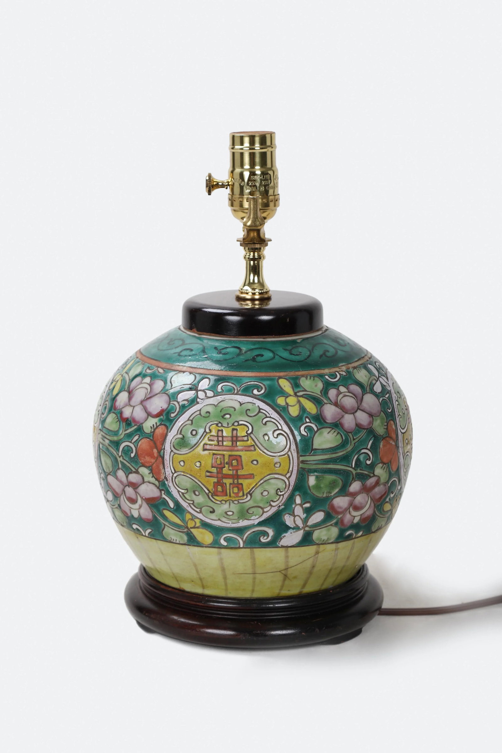 19th Century Antique Asian Porcelain Lamp - 6