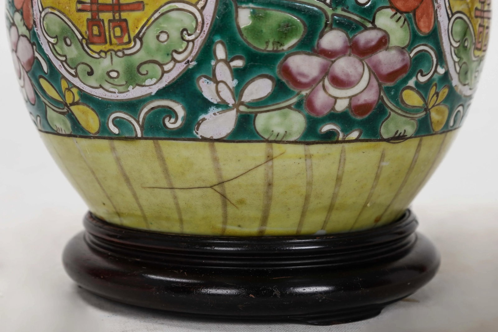 19th Century Antique Asian Porcelain Lamp - 9