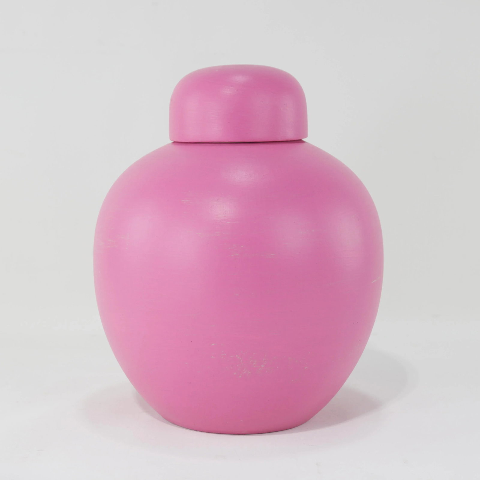 Pair of Soft Pink Matte Ginger Jars With Lids – Elegant Decorative Accents - 3