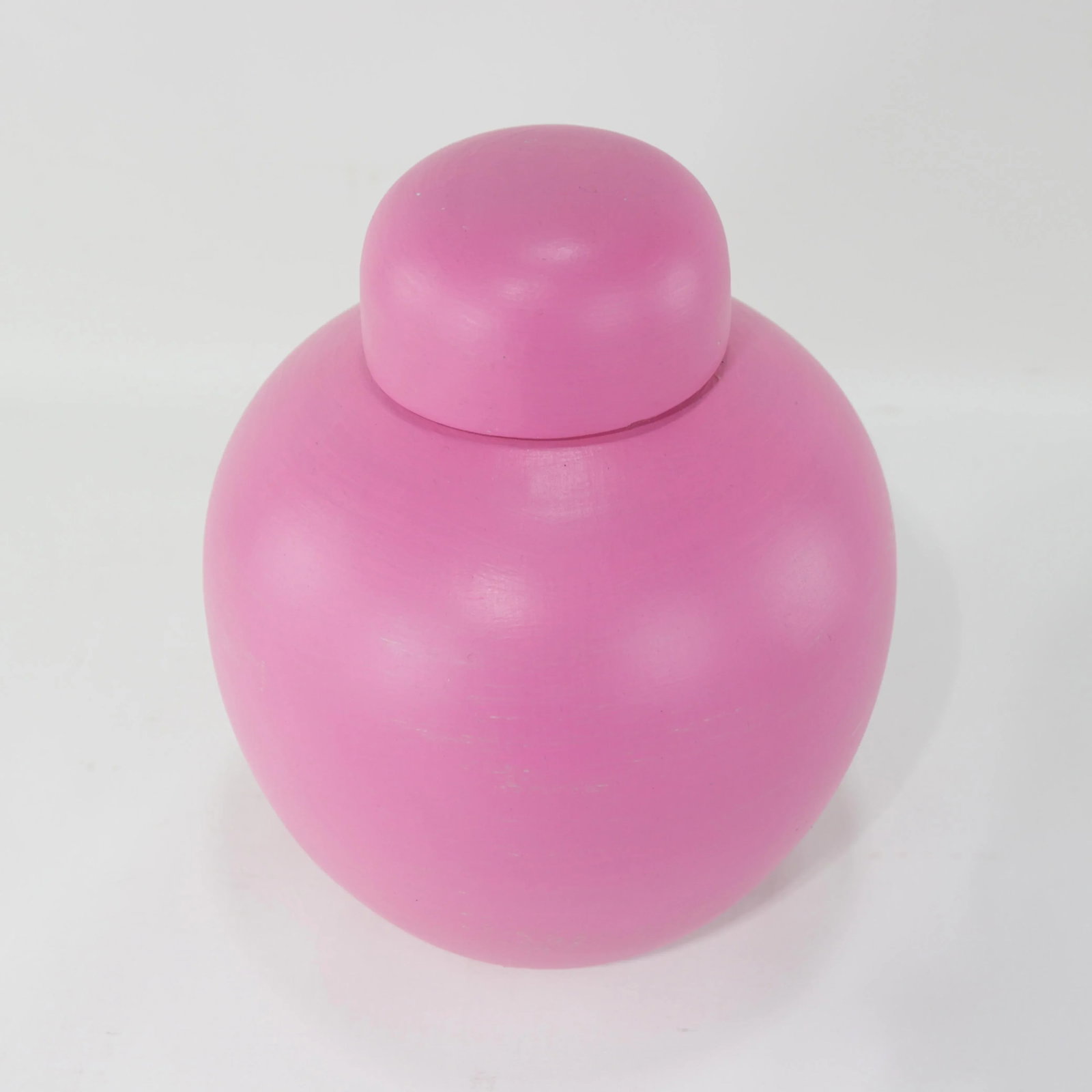 Pair of Soft Pink Matte Ginger Jars With Lids – Elegant Decorative Accents - 4