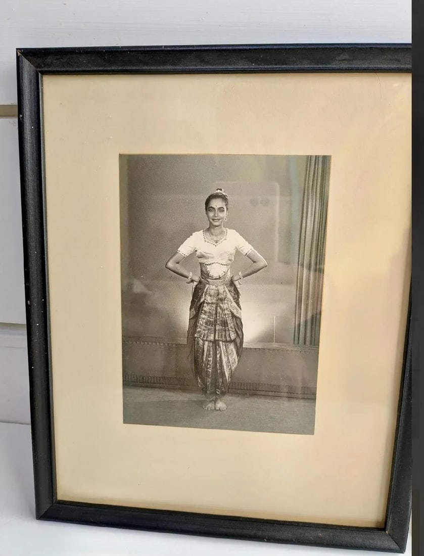 Antique Original Pair Framed Bellydancer Photographs - 4