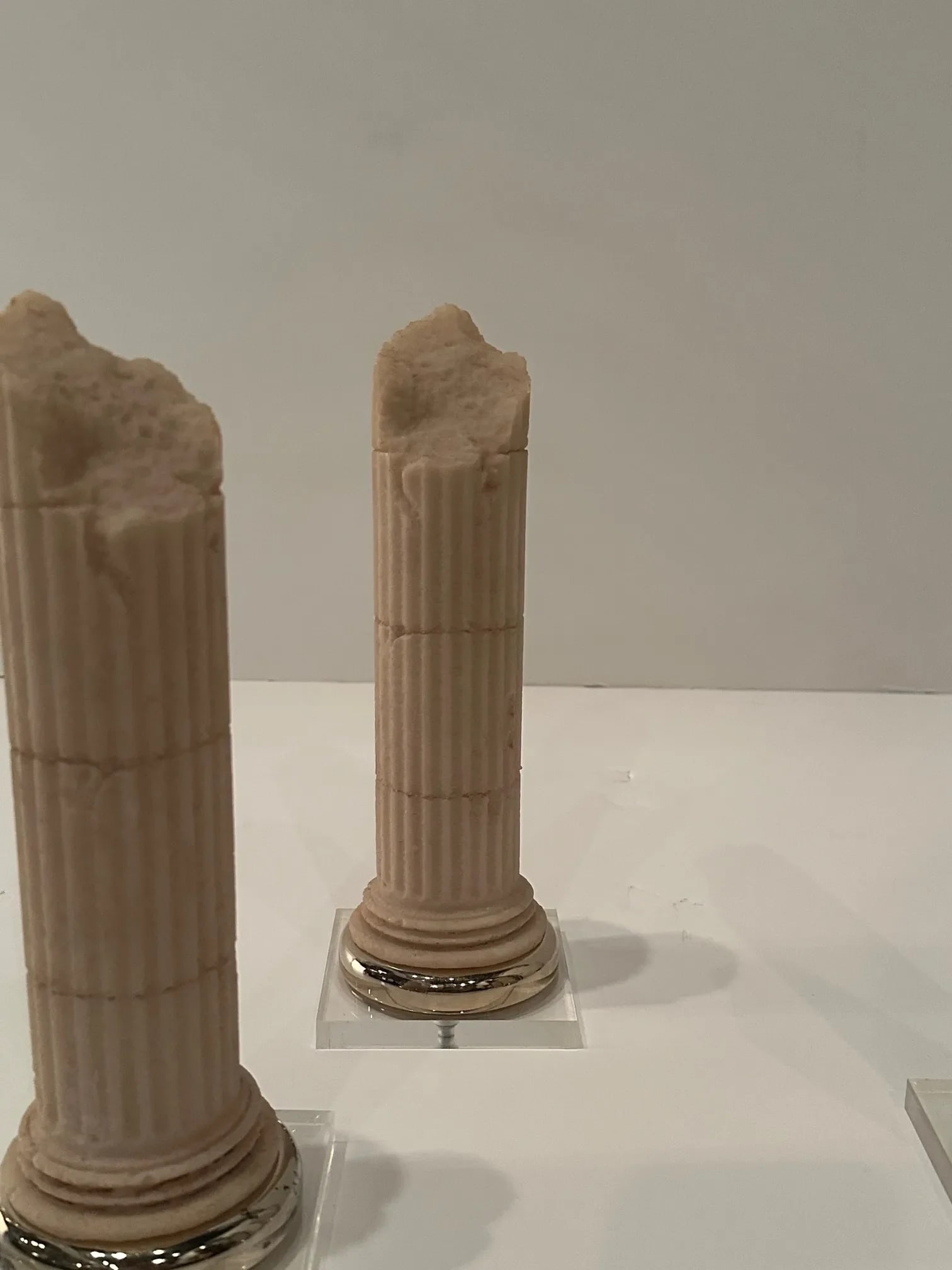 Grand Tour Style Cast Stone Miniature Columns Sculptures -Set of 4 - 7