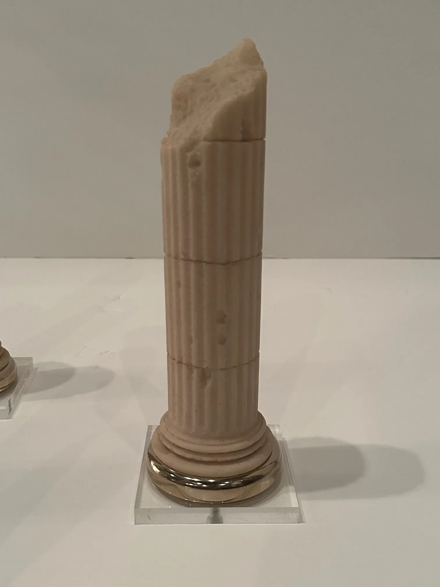 Grand Tour Style Cast Stone Miniature Columns Sculptures -Set of 4 - 8