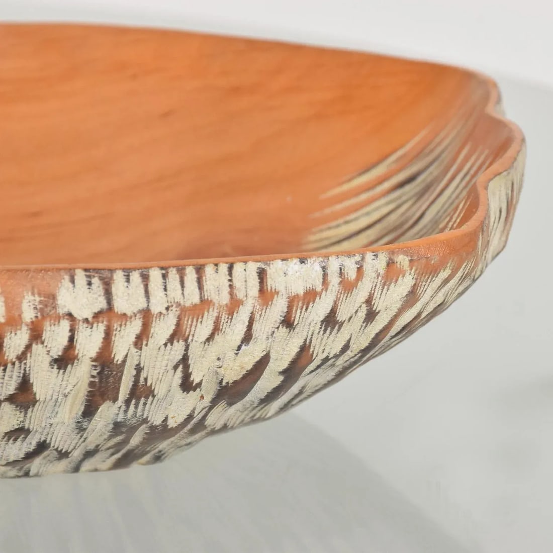 1960s Macabo Cusano Aldo Tura Carved Wood & Brass Serving Dish - 8