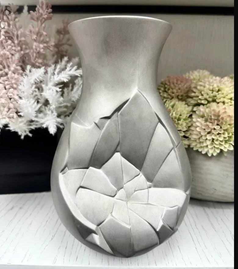 Dror Benshertrit for Rosenthal Germany, Vases of Phases Silver Porcelain Vase - 2